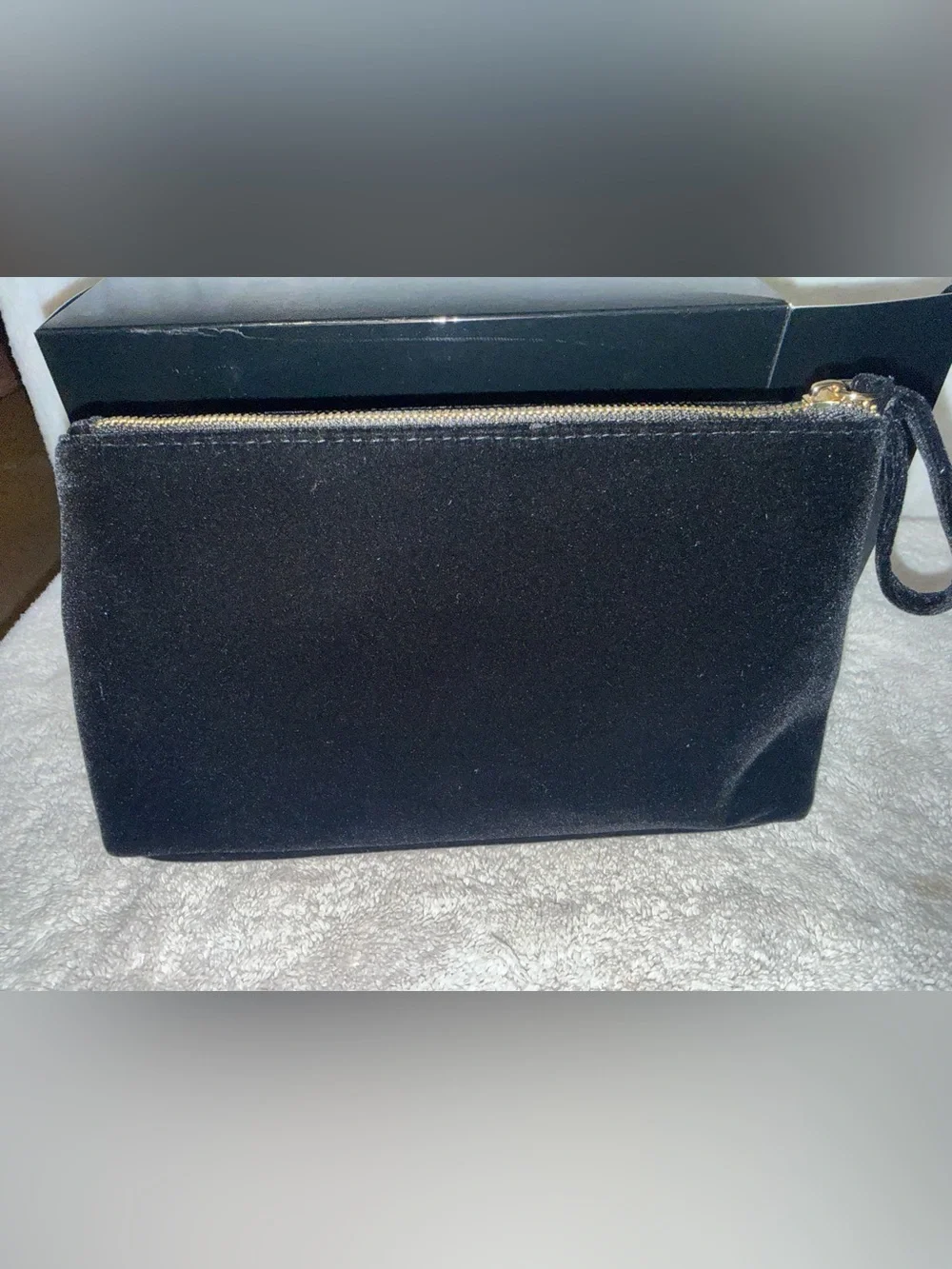 Dolce & Gabbana Black Velvet Wristlet Clutch Bag